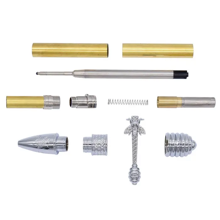 Mécanisme stylo bille Ø 10 mm Andrée chromé · Gamme Abeille